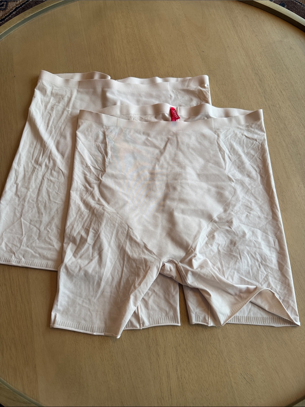 SPANX Thinstincts Girl Shorts Bundle of 2 Size L Nude Tan Shapewear